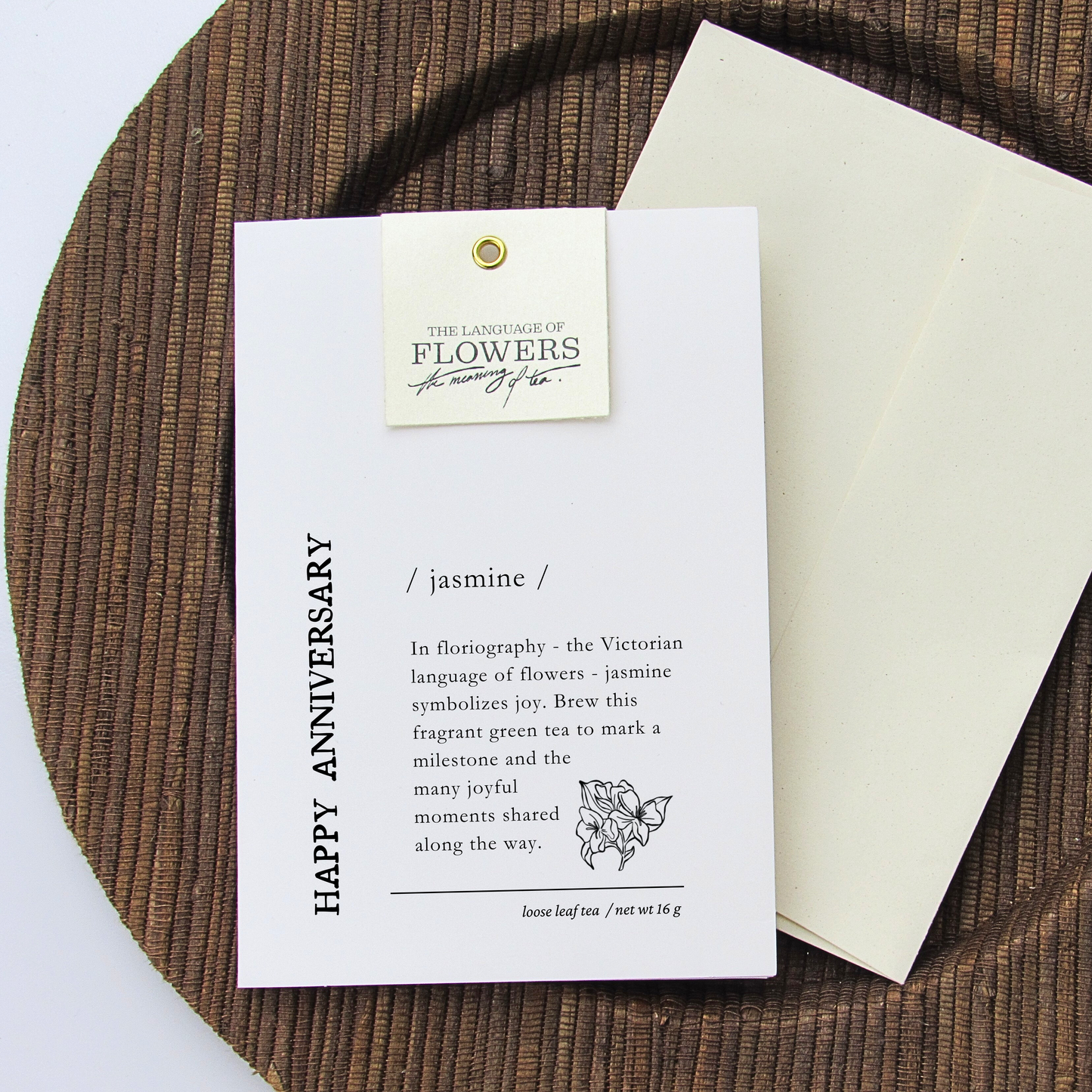 Anniversary Tea Card | Scarlet Letter