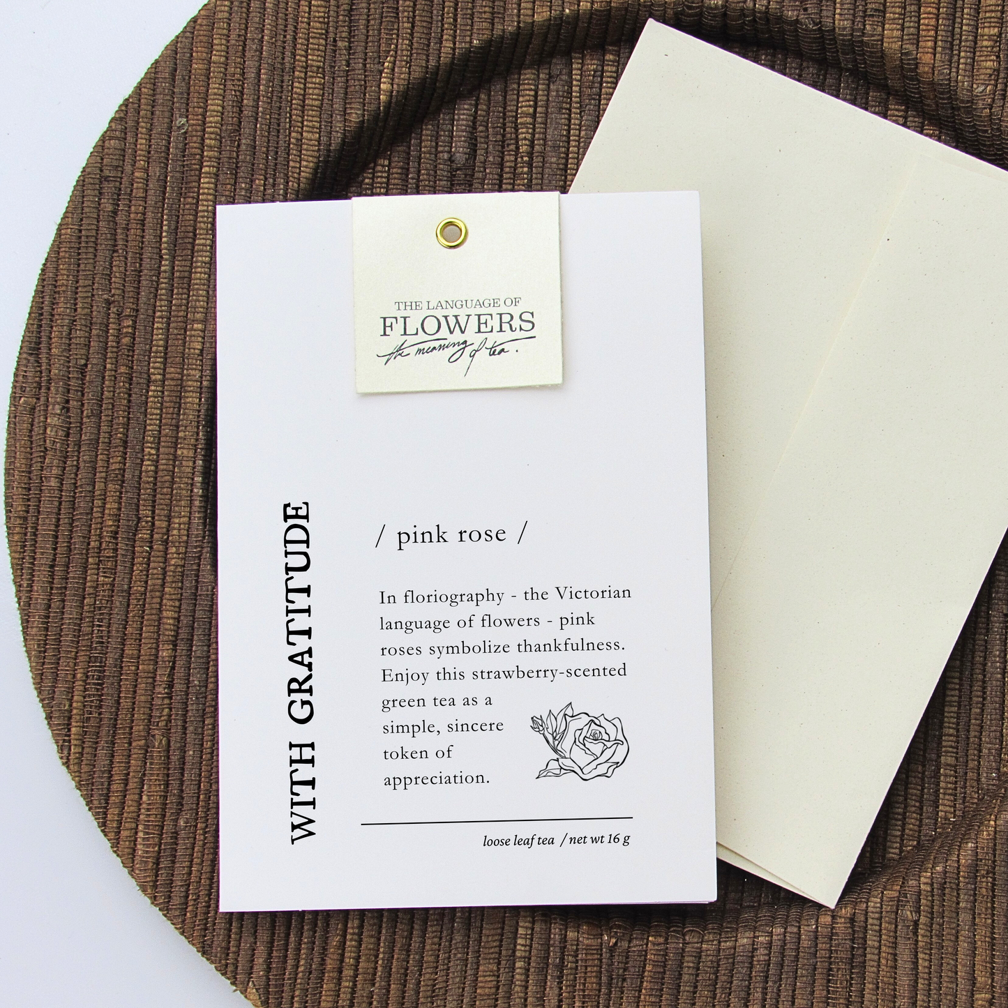 With Gratitude Tea Card |  Avonlea