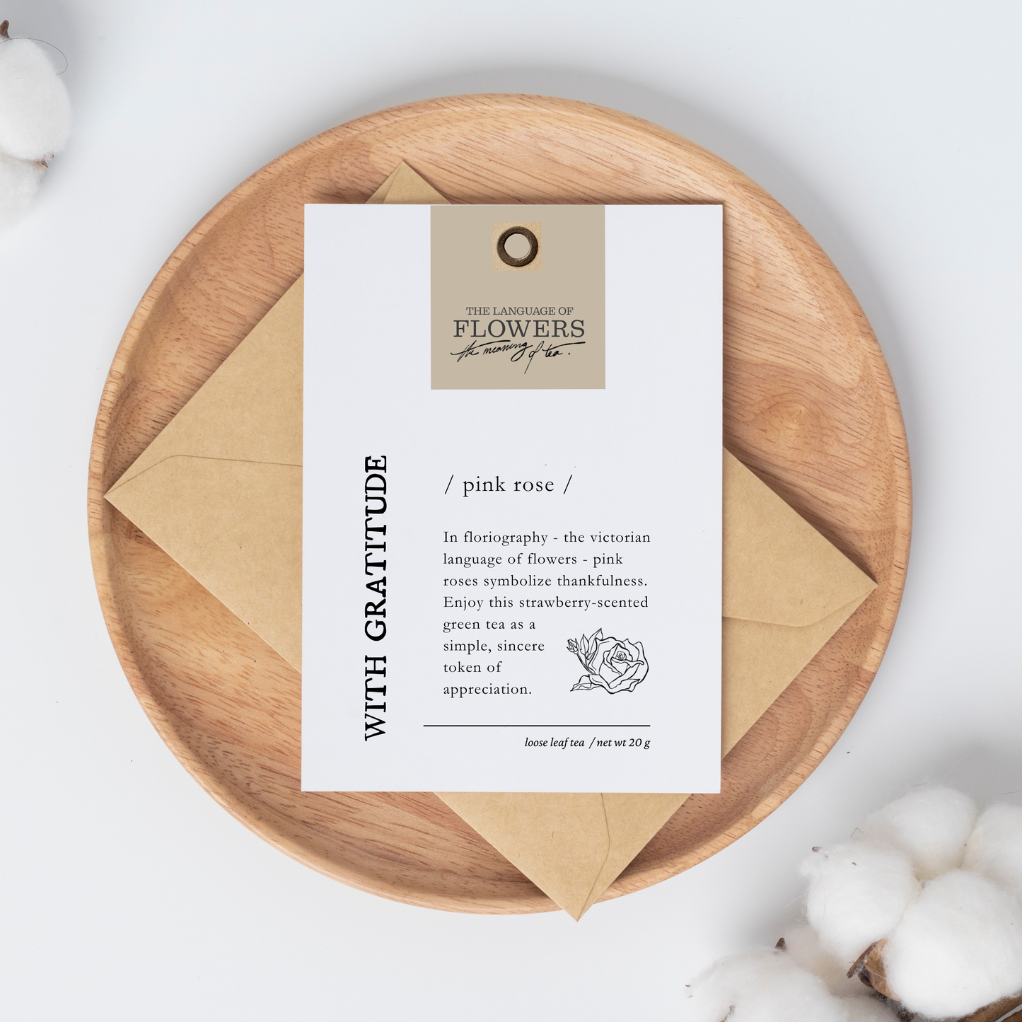 With Gratitude Tea Card |  Avonlea